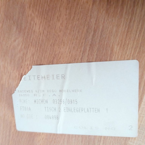 Image 1 of Søren Nissen Ebbe Gehl dining table Seltz noble beech France 1980