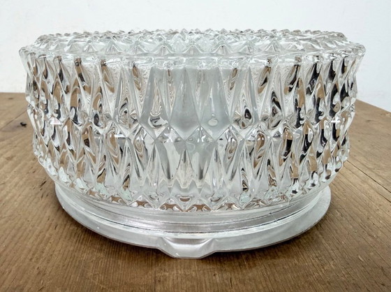 Image 1 of Vintage Glass Wall Or Ceiling Light, 1970s