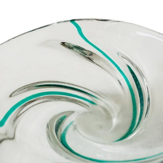 Image 1 of Ciotola in vetro vintage di metà secolo Max Verboeket Maastricht Kristalunie anni '50