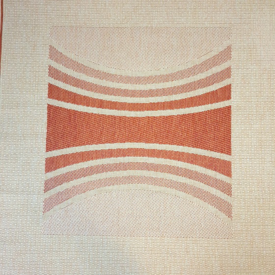 Image 1 of Vintage geometric rug Art Deco Tim van Campen style