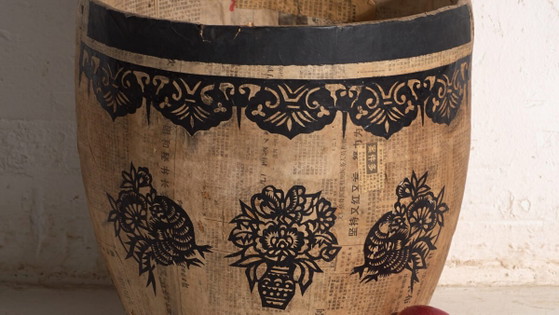 Antique Chinese papier-mâché container – China, circa 1900 – Decorative Objects, Rustic (photo 3 of 40)