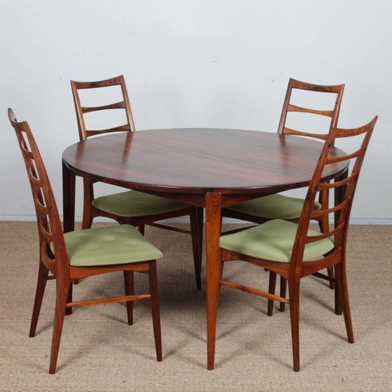 Image 1 of Scandinavian dining table by Henry Rosengren Hansen, 1960