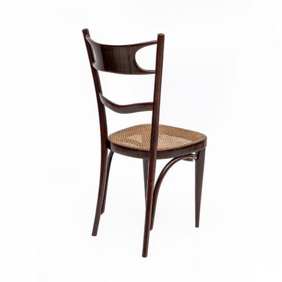 Image 1 of Ensemble de six chaises Thonet napolitaines en hêtre courbé du début du XXe siècle, Sautto & Liberale