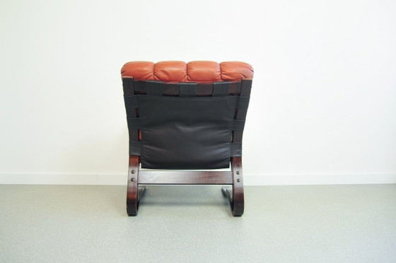 Poltrona Marrone Kengu Else & Nordahl Solheim – Rybo Rykken, Poltrone, Leather (photo 5 of 5)