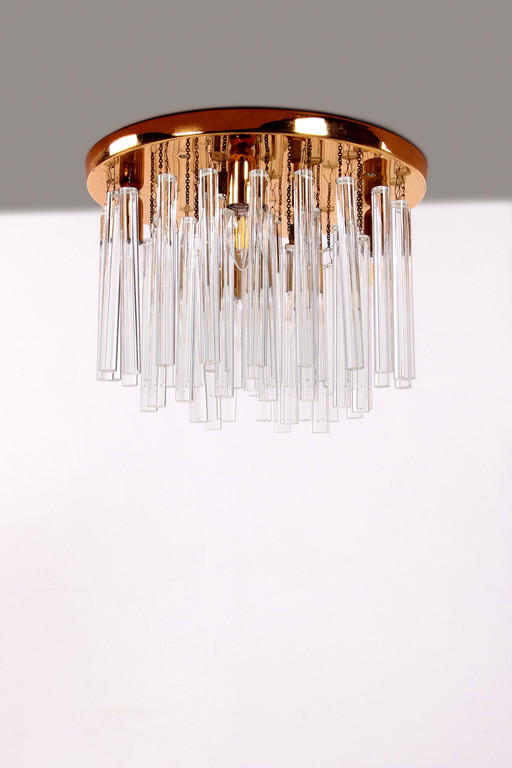 Schöner Kristall-Kronleuchter oder Deckenlampe 1960,Deutschland