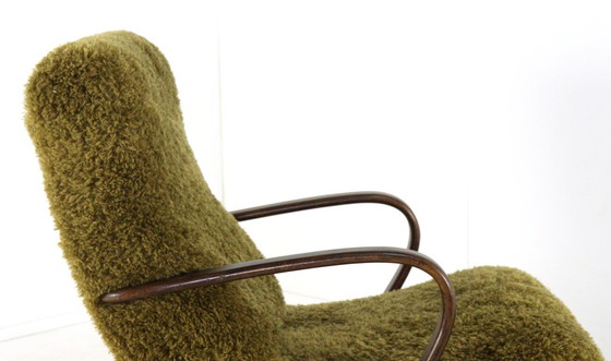 Image 1 of Vintage fauteuil Doodly gestoffeerd harig fluffy