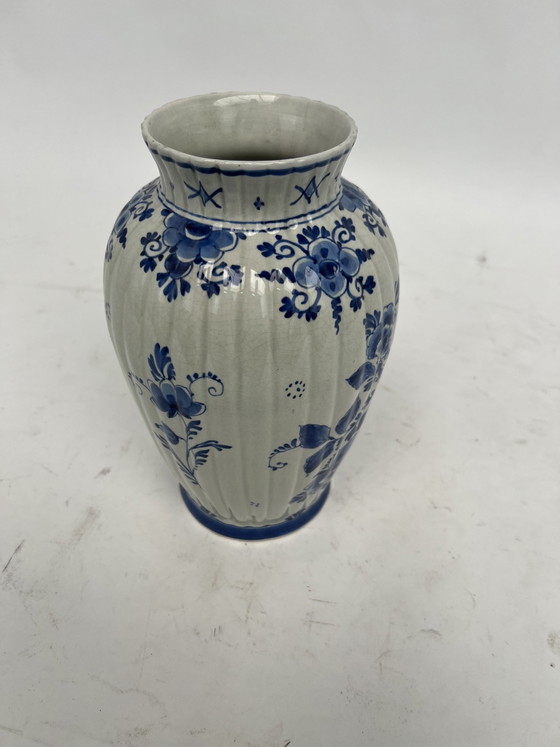 Image 1 of Delft Blue porcelain vase from De Porseleinen Fles
