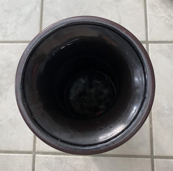 Image 1 of Jasba Vase model N602-1035 black and Blue lava