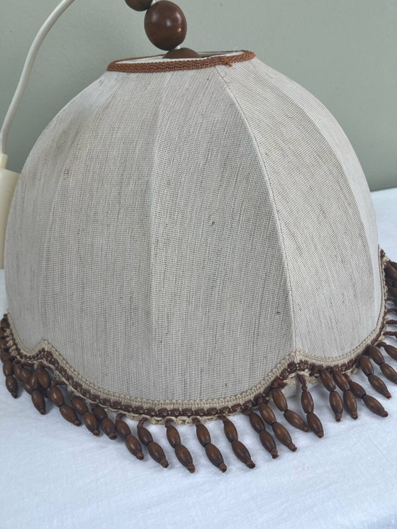 Lampada a sospensione vintage con perle di legno – Lampade a sospensione (photo 3 of 9)