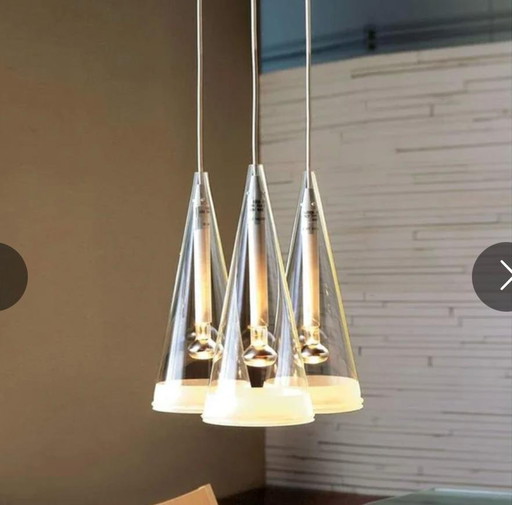 Flos Fucsia 3 – Achille Castiglioni – 1996 – Original Italian Design – hanglampen, Glass