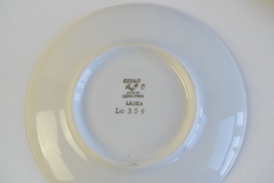 Image 1 of Juego de seis tazas y platillos de Epiag, 1950