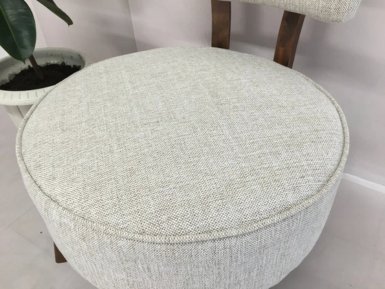 Image 1 of Handmade Armchair, Living Room Chair, Cozy Chair, Soft Reading Chair, Bohemian Decor, Bedroom Chair, Sitting Couch, Linen Sofa S