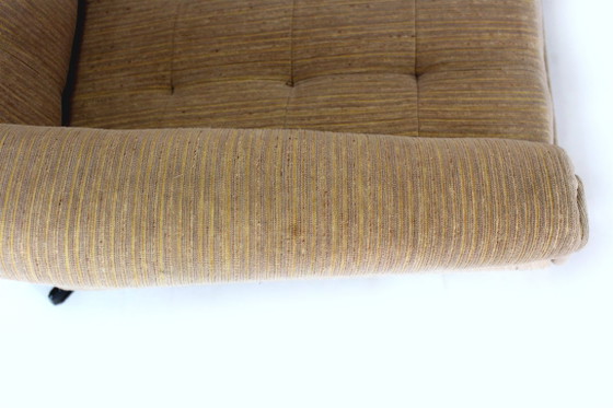 Poltrone Vintage Space Age Cecoslovacche, anni '70, Set di 4, Zona salotto, Tessile, Metallo, Beige (foto 13 di 13)
