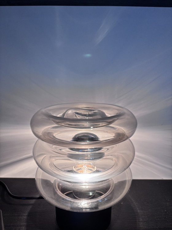 Space Age Table Lamp Glashütte Limburg 'Bulb' 'Moon' Series – Metal (photo 6 of 12)
