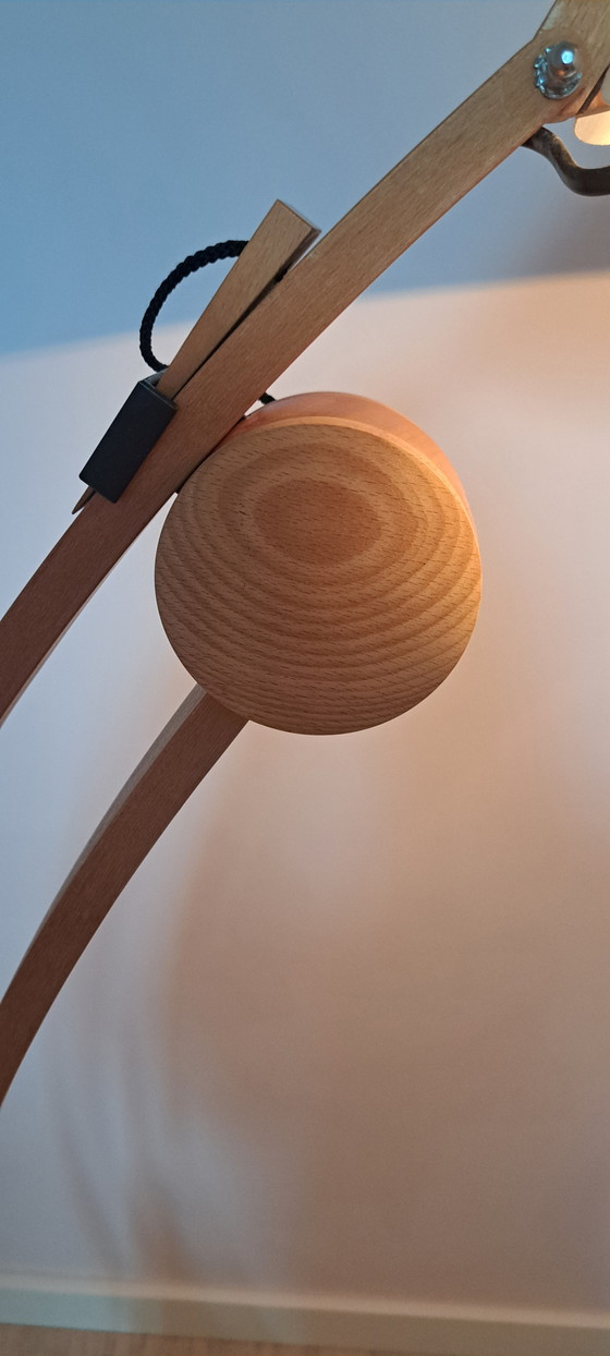 Image 1 of DOMUS Type 6304 Adjustable Floor Lamp – Original Lunopal Shade