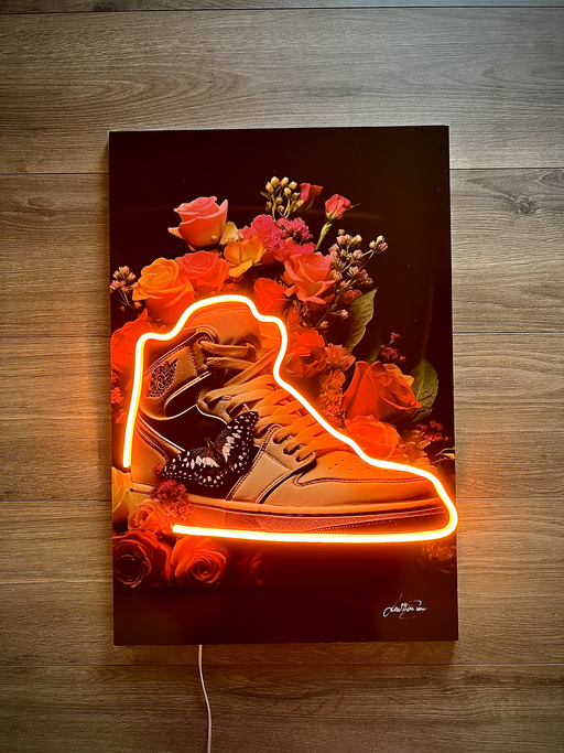 LedMansion Basket Shoes Schmetterling Neonlampe