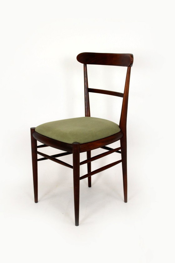 Image 1 of Gerestaureerde eethoek in mid-century modern stijl, Tsjechoslowakije, jaren 60, set van 7