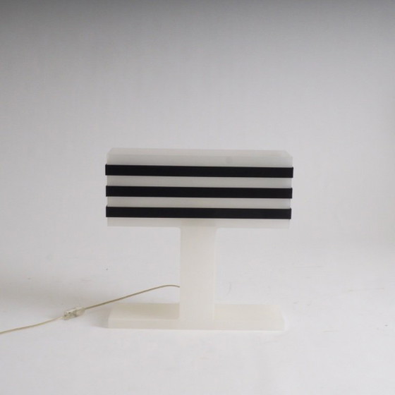 Image 1 of Modernist Plexiglas Table Lamp
