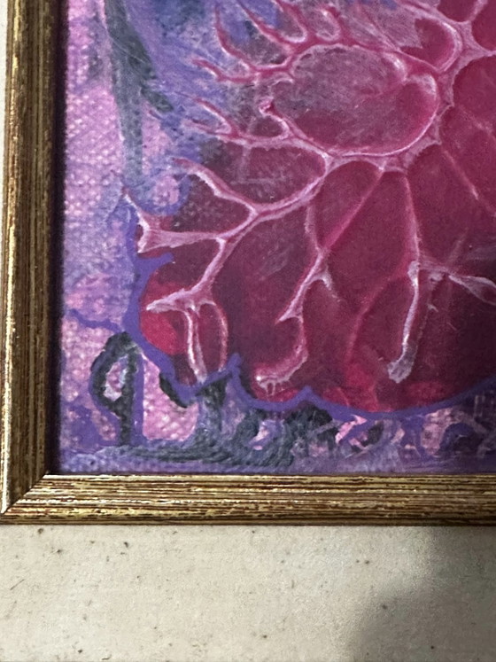 Abstract painting signed Bernard Ledain (1944–2024), mixed media on canvas – Paintings & Drawings (photo 11 of 15)