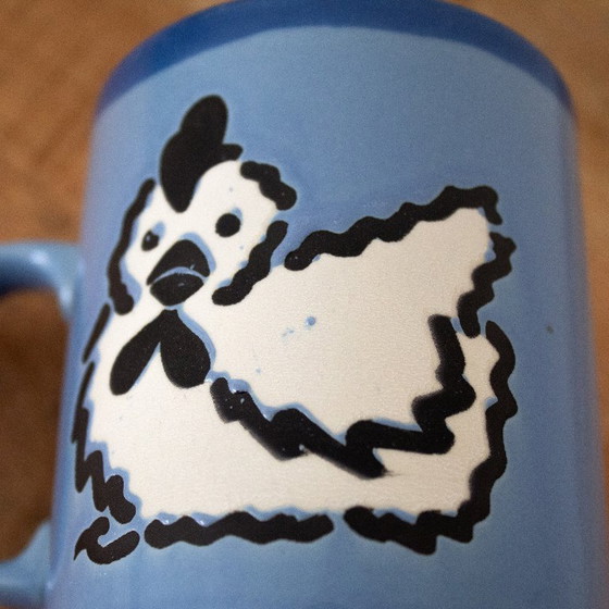 Image 1 of Ensemble de tasses vintage des années 90 avec des animaux de la ferme, Just Mugs Angleterre
