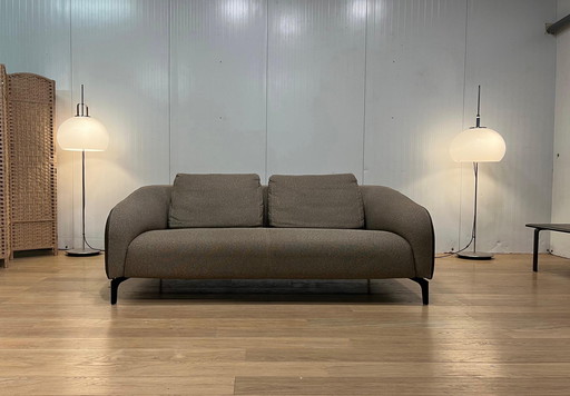Absolutely New Condition - Leolux Elias Taupe 3-Seater Sofa