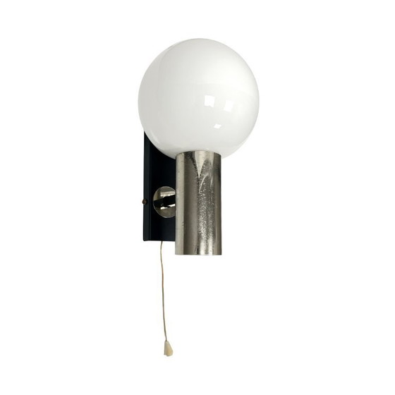 AKA Leuchten Wall Lamp, 1970s, Space Age Chrome Sphere, Mid-Century Vintage, East German (GDR), E14 Wall Light (photo 6 of 9)