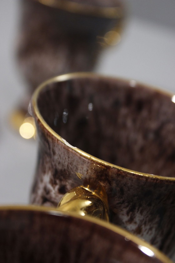 Image 1 of Marius Giuge À Vallauris - 40-delig ontbijtset Frankrijk 1950