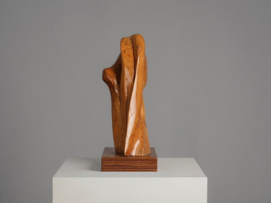Organische houtsculptuur van H. Hinfelaar, Nederland, jaren 80. – Beeldhouwkunst, Wood (photo 5 of 9)