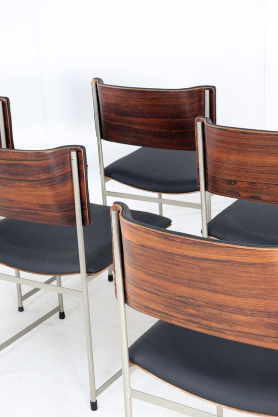 Image 1 of Cees Braakman for Pastoe SM08 dining set table + 6 chairs