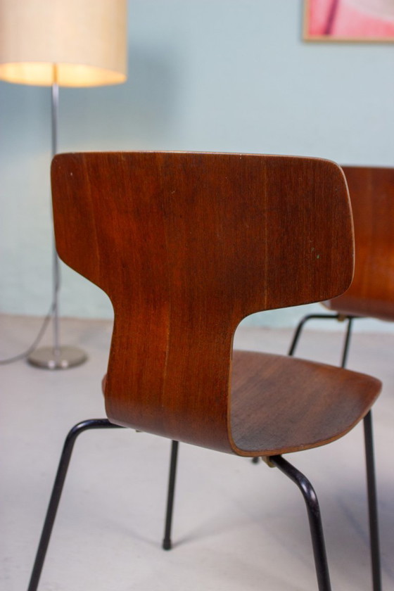 Image 1 of 4 x Arne Jacobsen Fritz Hansen 3103 Hammer Chair, jaren 60 vintage