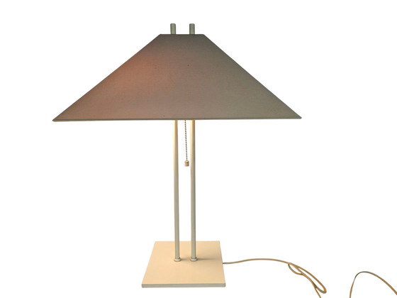 Image 1 of Dijkstra - Dijkstra Holland - Hollywood Regency Style - White - Beige - Table Lamp - 70's