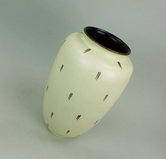 Image 1 of large mid century ceramic floor vase 1950s fritz van daalen, model no. 81/10A