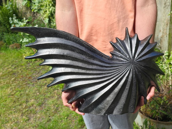 Image 1 of Set Of 2 Large Aluminum Vases, Falling Star