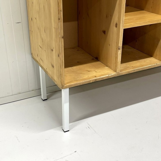 Image 1 of Armadio a muro vintage per la scuola armadio a scomparti in legno divisorio per la stanza