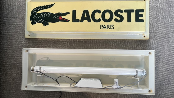 Image 1 of Vintage Lacoste reclamelichtbak