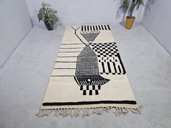 Image 1 of Two traditional Moroccan handwoven Berber rugs, size 2 (1.5/2.5) m