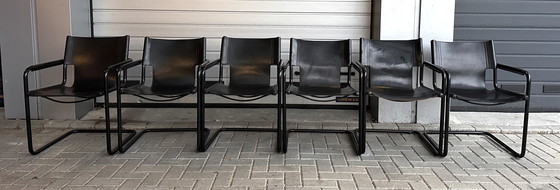 Image 1 of 6x Linea Veam Mart Stam design stoelen