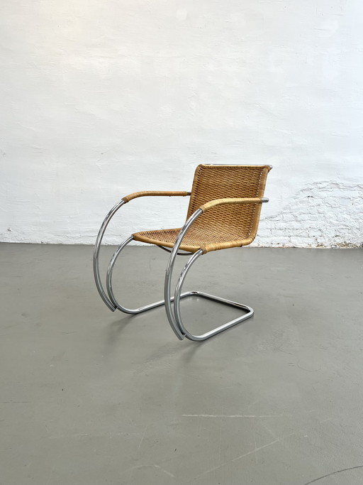 Thonet MR20 armchair Mies van der Rohe wickerwork 1960s S533 Bauhaus design