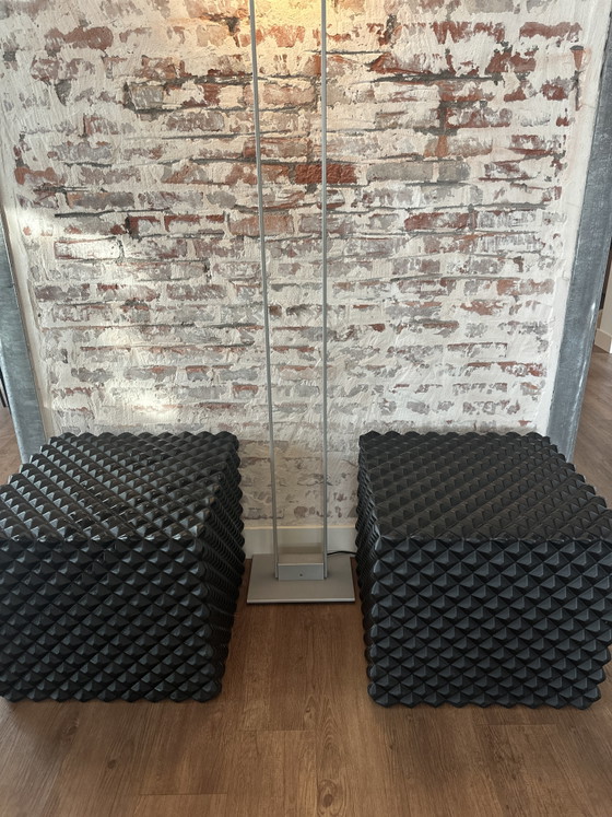Two Coated Foam Seating Cubes – FEEK, Footstools & poufs, Rubber, Plastic (photo 2 of 9)