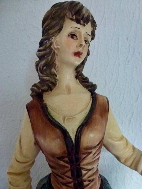 Image 1 of Capodimonte - Scaggiari - sculptuur, Moeder met Dochter - 35 cm.