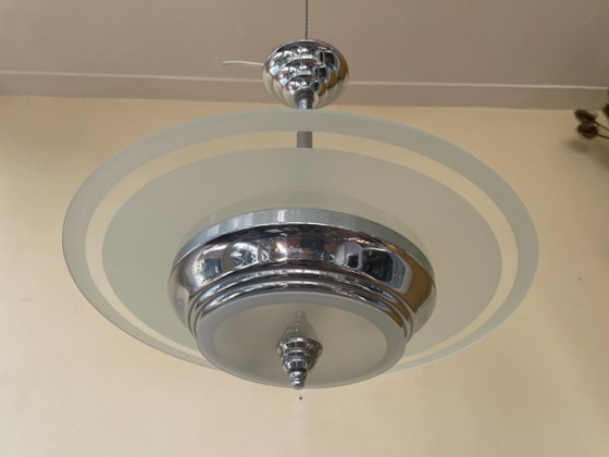 Image 1 of Lámpara colgante Art Déco de 1930, francesa.