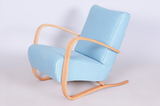 Een paar gerestaureerde fauteuils, H-269, van Jindrich Halabala, UP Zavody, Tsjechië, jaren 1930. – Textile, Wood