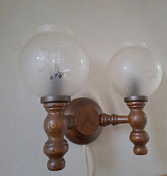 Image 1 of vintage double wall lamp