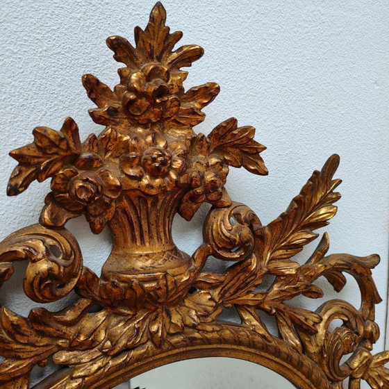 Image 1 of Vintage goudkleurige Barok Rococo spiegel, schouwspiegel Regency