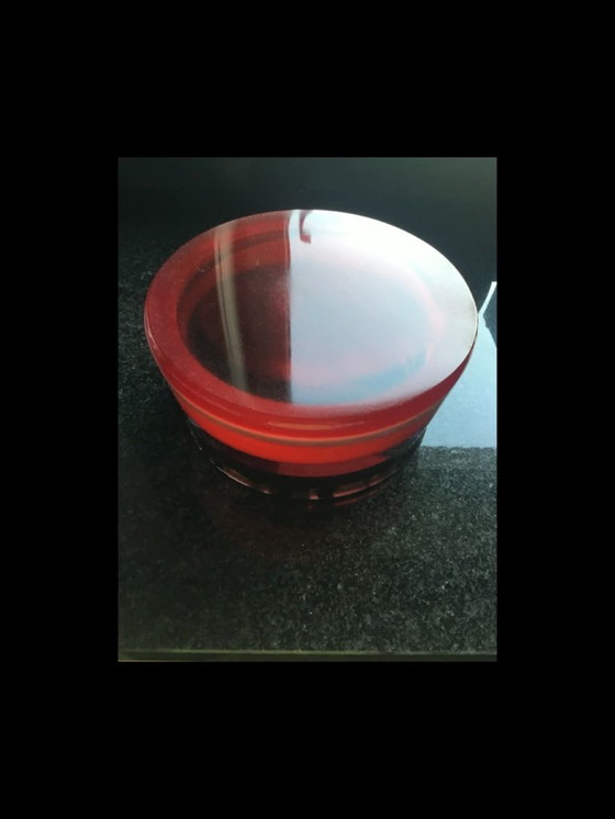 Image 1 of Einzigartiges Design: Handgegossene Schale im Murano-Stil „Fasce“ (Epoxidharz)