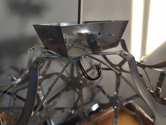 Fußballlampe von Hein Piet Eek – Piet Hein Eek, Pendelleuchten, Metal, polished steel (photo 2 of 6)