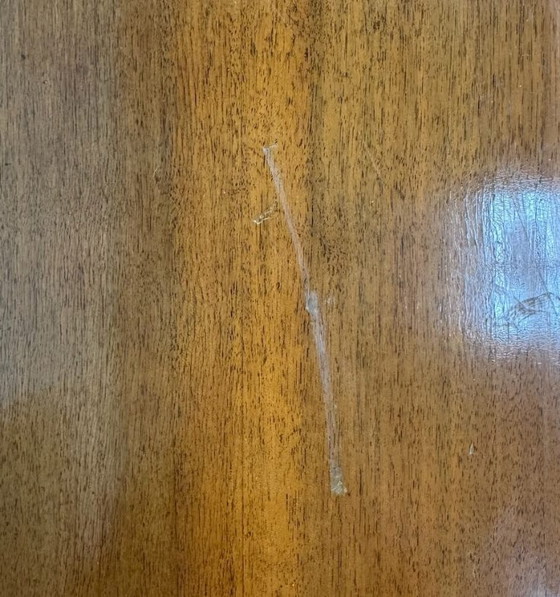 Image 1 of Uitschuifbare eettafel van hout, model Mid Century Jindřich Halabala, jaren 1950