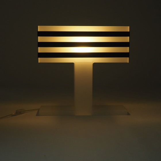 Image 1 of Modernist Plexiglas Table Lamp