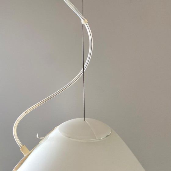 Image 1 of 1X Artemide Pendant "Capsule" by Ross Lovegrove, White Glass, 2010