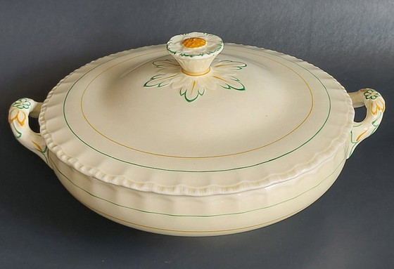 Image 1 of Engelse art-deco terrine met deksel